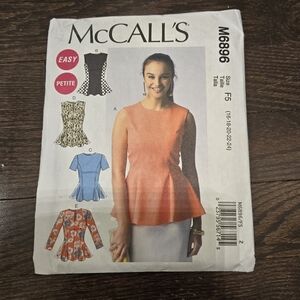 Mccall's Women's shirt pattern Size 16 to 24